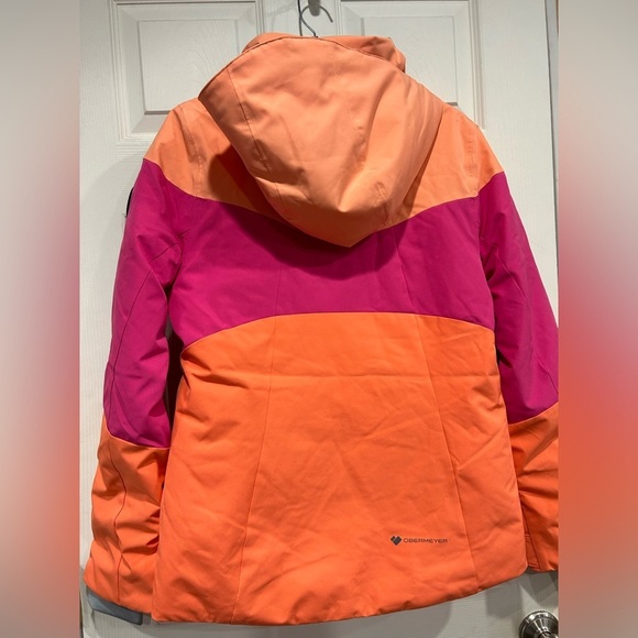 Obermeyer Girls XL Reese Insulated Snow Jacket Ski Snowboard NWT Pink Orange - Picture 2 of 16